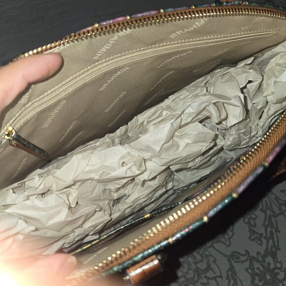 BNWT Brahmin Large Duxbury Satchel Mystical Ombre Melbourne - Picture 4 of 5